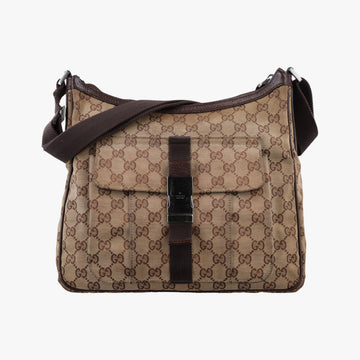 GG canvas Messenger Beige × Dark Brown canvas 131211 GG キャンバス メッセンジャー ベージュ×ダークブラウン キャンバス 131211 