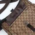 GG canvas Messenger Beige × Dark Brown canvas 131211 GG キャンバス メッセンジャー ベージュ×ダークブラウン キャンバス 131211 