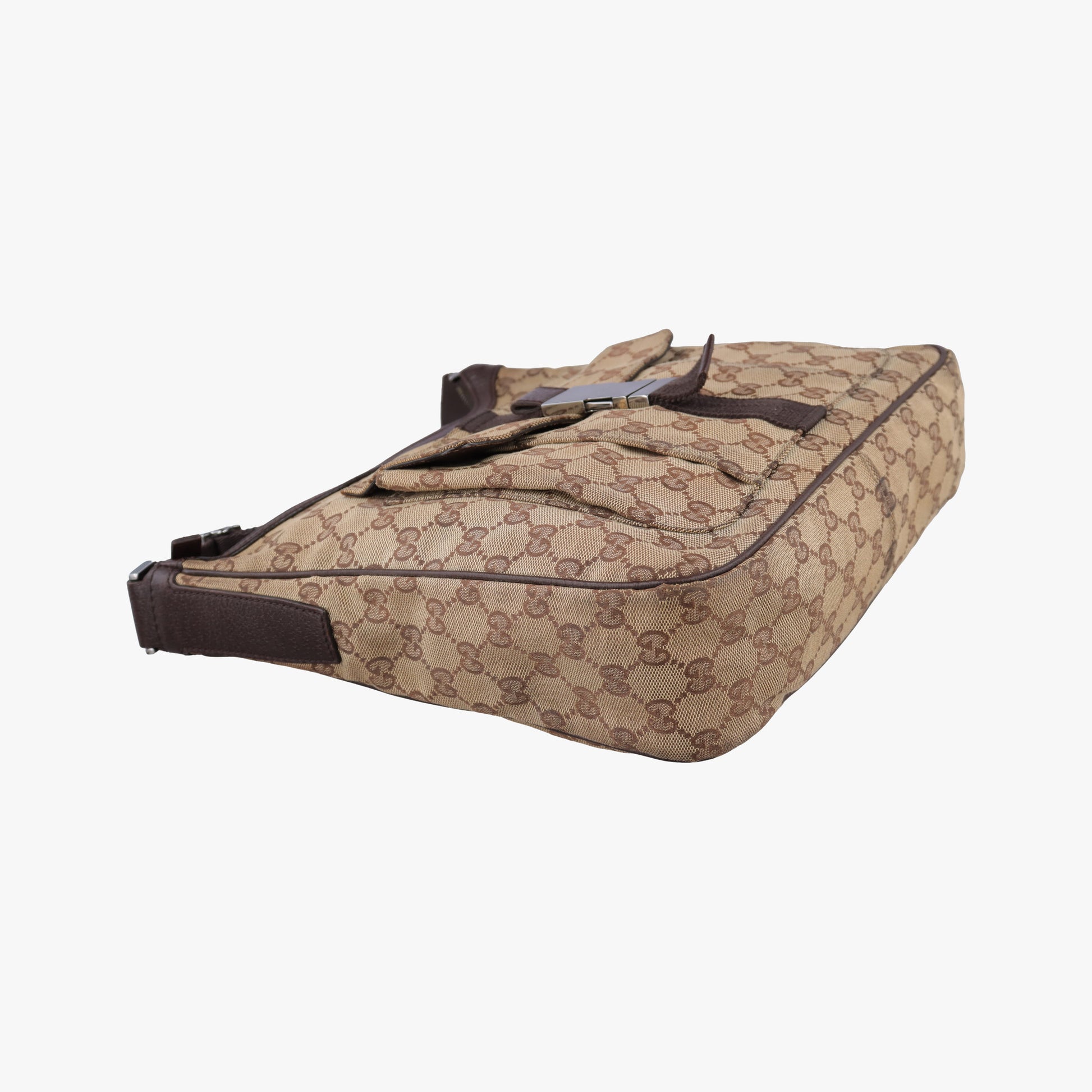 GG canvas Messenger Beige × Dark Brown canvas 131211 GG キャンバス メッセンジャー ベージュ×ダークブラウン キャンバス 131211 