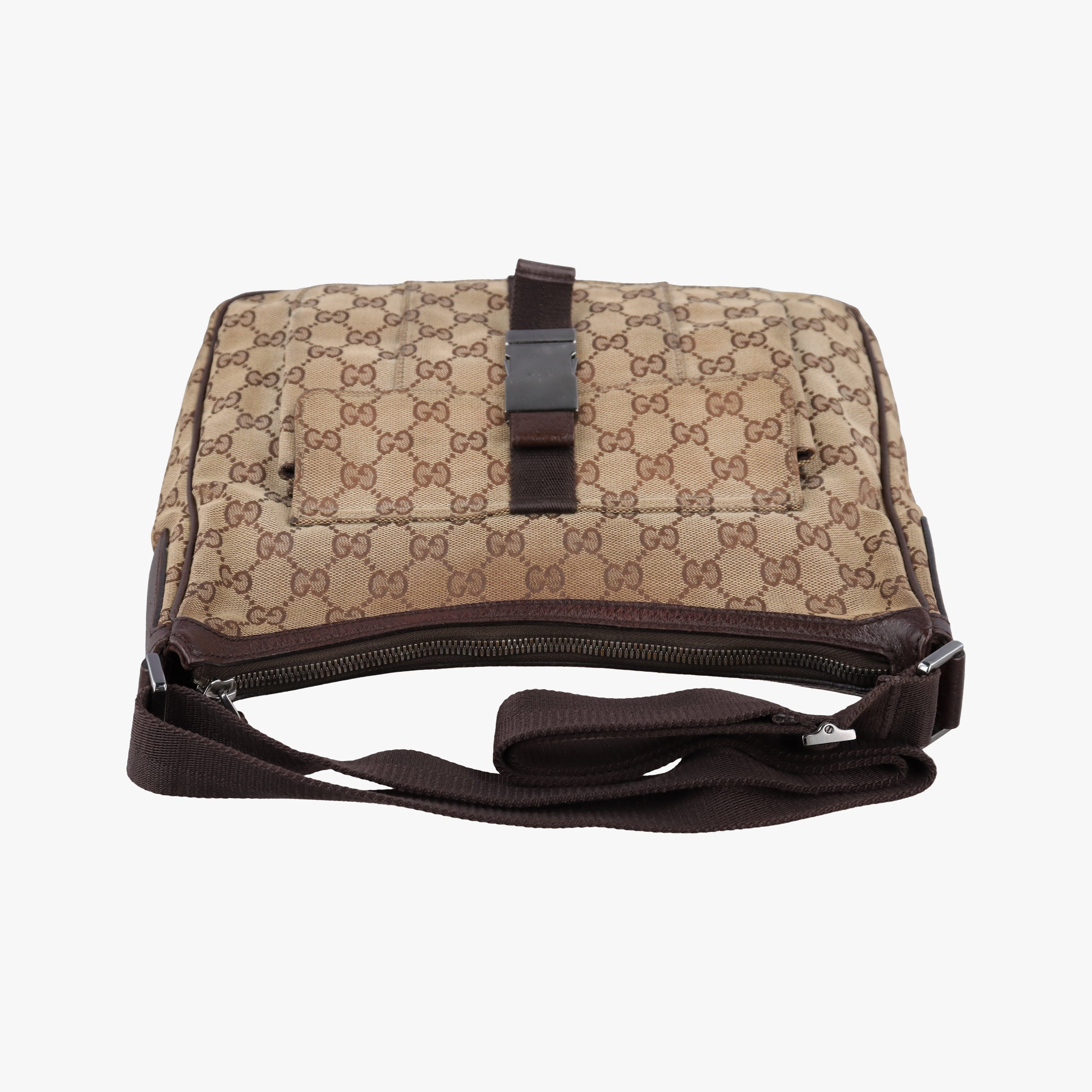 GG canvas Messenger Beige × Dark Brown canvas 131211 GG キャンバス メッセンジャー ベージュ×ダークブラウン キャンバス 131211 