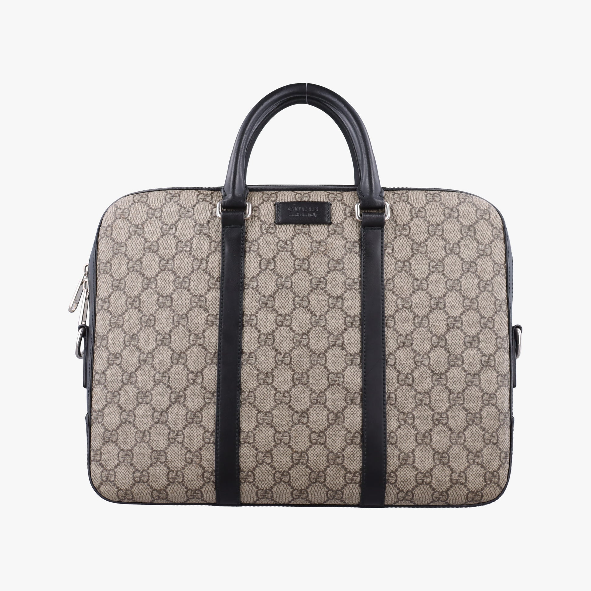 GG Supreme Brown×Black PVC coated canvas×Leather 450944 F021018010GGスプリーム ブラウン×ブラック PVCコーティングキャンバス×レザー 450944 F021018010