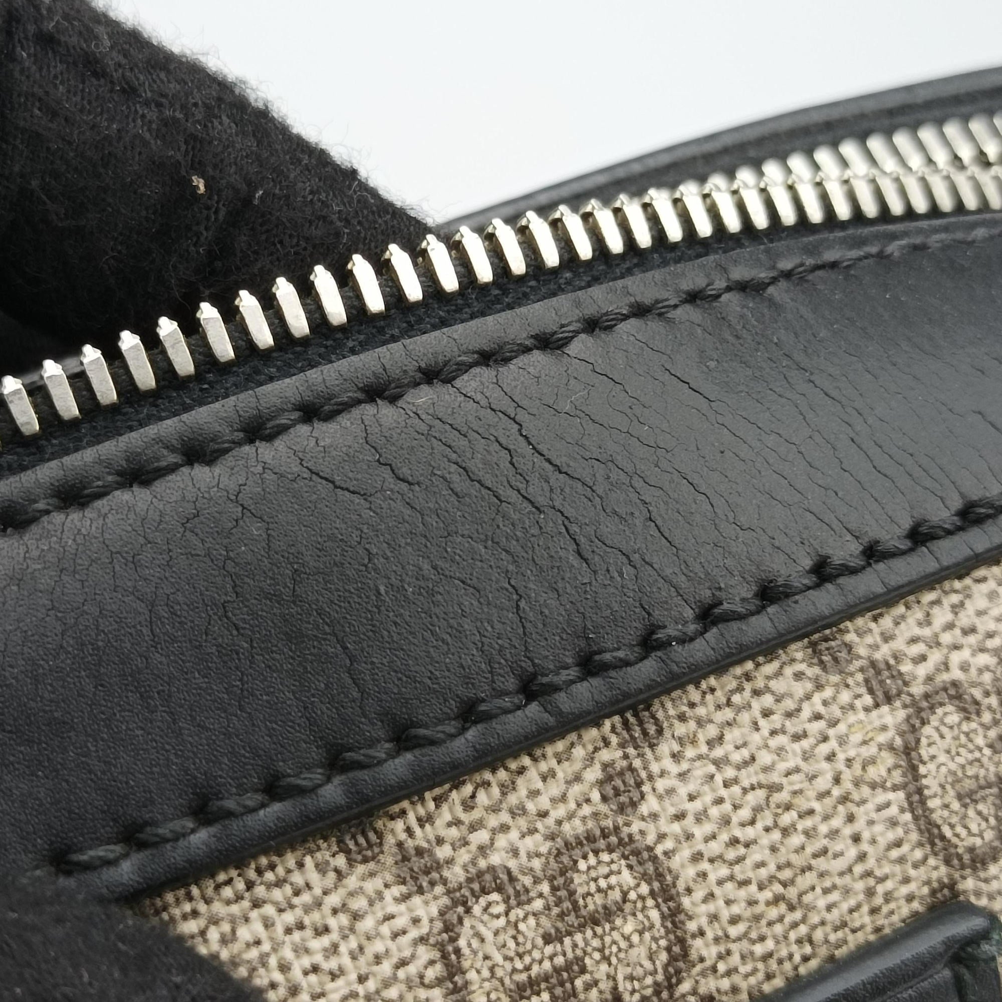 GG Supreme Brown×Black PVC coated canvas×Leather 450944 F021018010GGスプリーム ブラウン×ブラック PVCコーティングキャンバス×レザー 450944 F021018010