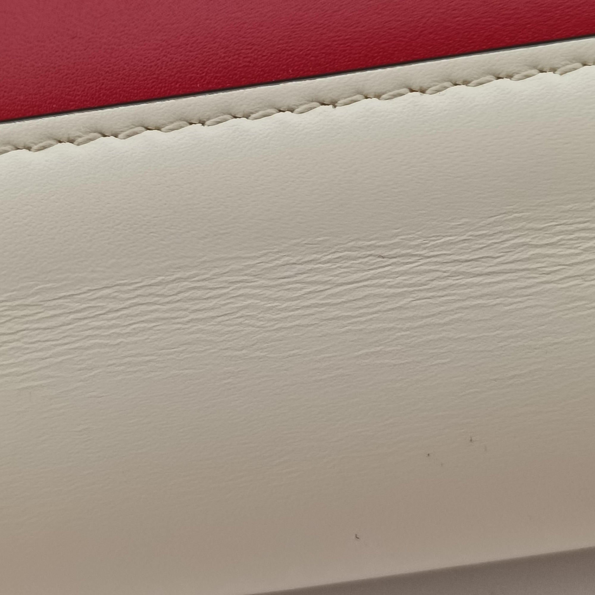 Queen Margaret White×Red×Blue×Pink Leather 476541 D023995575クイーン マーガレット ホワイト×レッド×ブルー×ピンク レザー 476541 D023995575