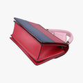 Queen Margaret White×Red×Blue×Pink Leather 476541 D023995575クイーン マーガレット ホワイト×レッド×ブルー×ピンク レザー 476541 D023995575