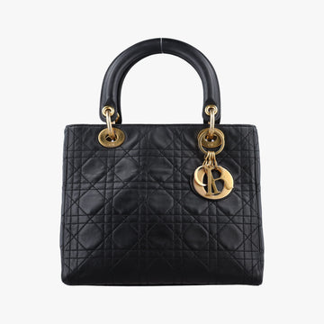 Lady Dior Black lambskin MA-0927レディディオール ブラック ラムスキン MA-0927
