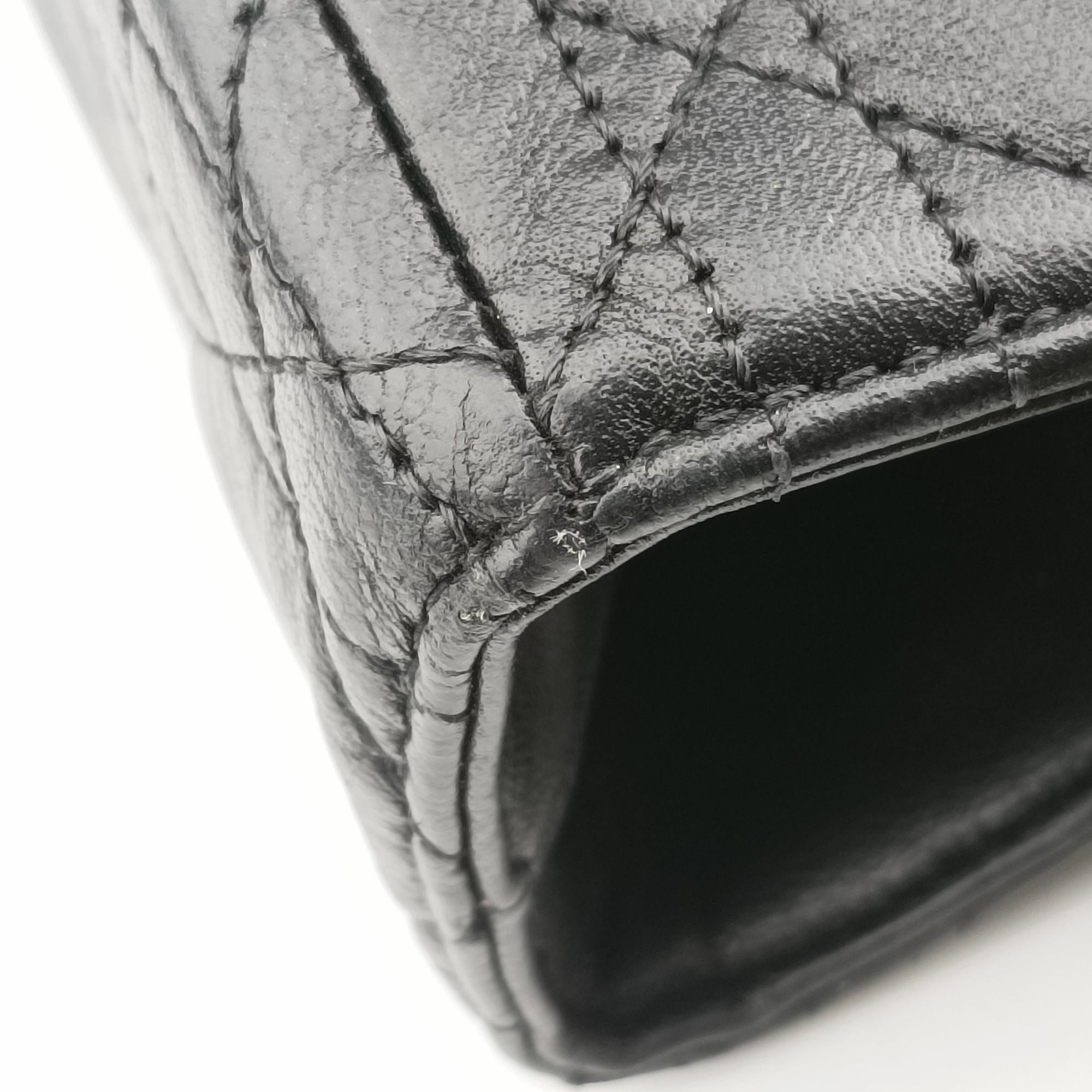 Lady Dior Black lambskin MA-0927レディディオール ブラック ラムスキン MA-0927