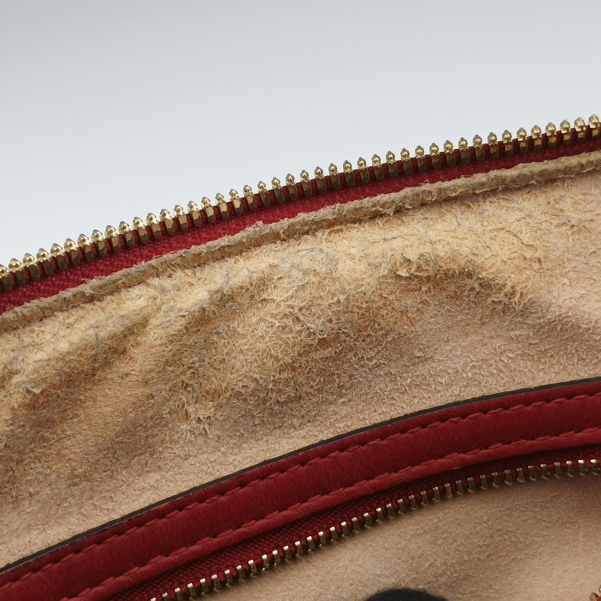 GG SUPREME Beige x Red x Navy PVC coated canvasxLeather 409529 I019842612GGスプリーム ベージュ×レッド×ネイビー PVCコーティングキャンバスxレザー 409529 I019842612