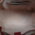 GG SUPREME Beige x Red x Navy PVC coated canvasxLeather 409529 I019842612GGスプリーム ベージュ×レッド×ネイビー PVCコーティングキャンバスxレザー 409529 I019842612