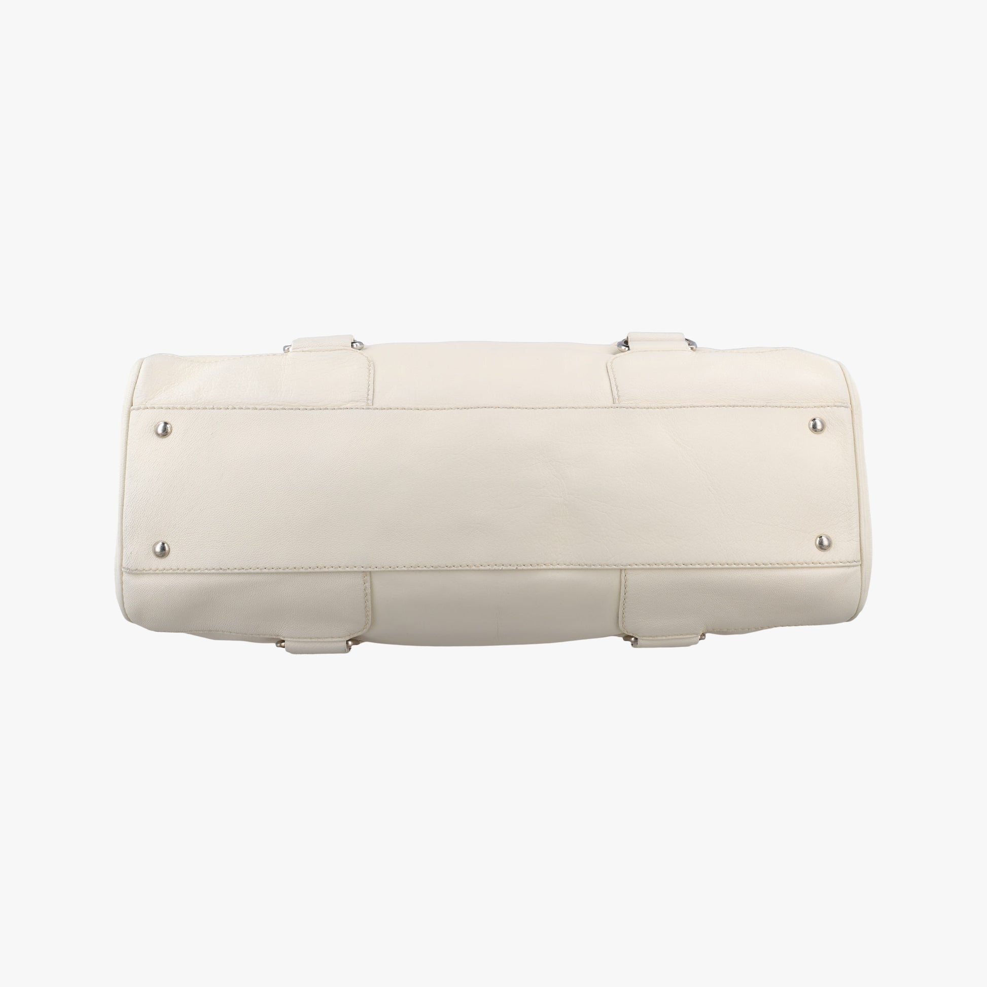Vara Bow White Leather EE-21A907ヴァラ リボン ホワイト レザー EE-21A907