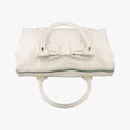 Vara Bow White Leather EE-21A907ヴァラ リボン ホワイト レザー EE-21A907