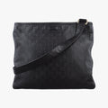 GG Imprime messenger Black Leather 201446 A013589518インプリメ メッセンジャー ブラック レザー 201446 A013589518