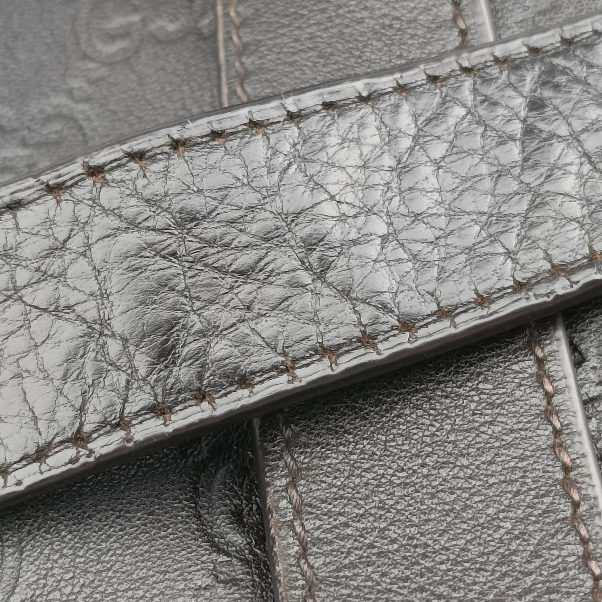 GG Imprime messenger Black Leather 201446 A013589518インプリメ メッセンジャー ブラック レザー 201446 A013589518
