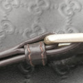 GG Imprime messenger Black Leather 201446 A013589518インプリメ メッセンジャー ブラック レザー 201446 A013589518