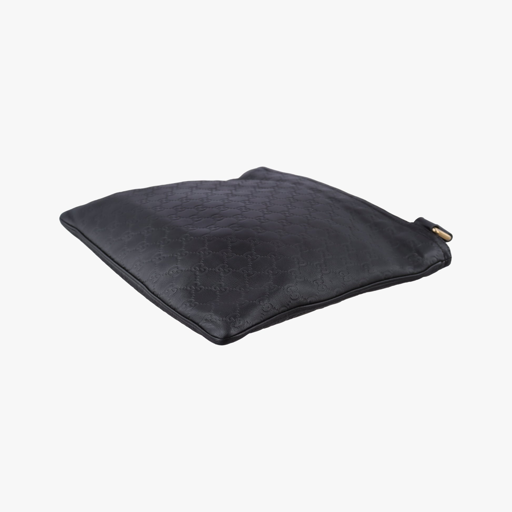 GG Imprime messenger Black Leather 201446 A013589518インプリメ メッセンジャー ブラック レザー 201446 A013589518