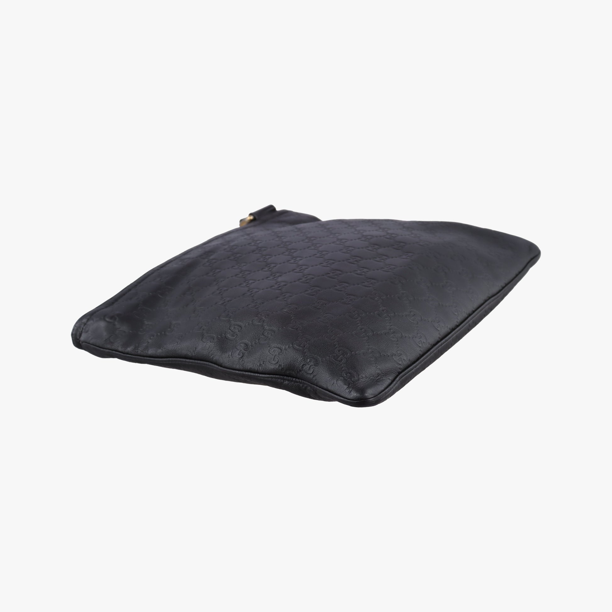 GG Imprime messenger Black Leather 201446 A013589518インプリメ メッセンジャー ブラック レザー 201446 A013589518