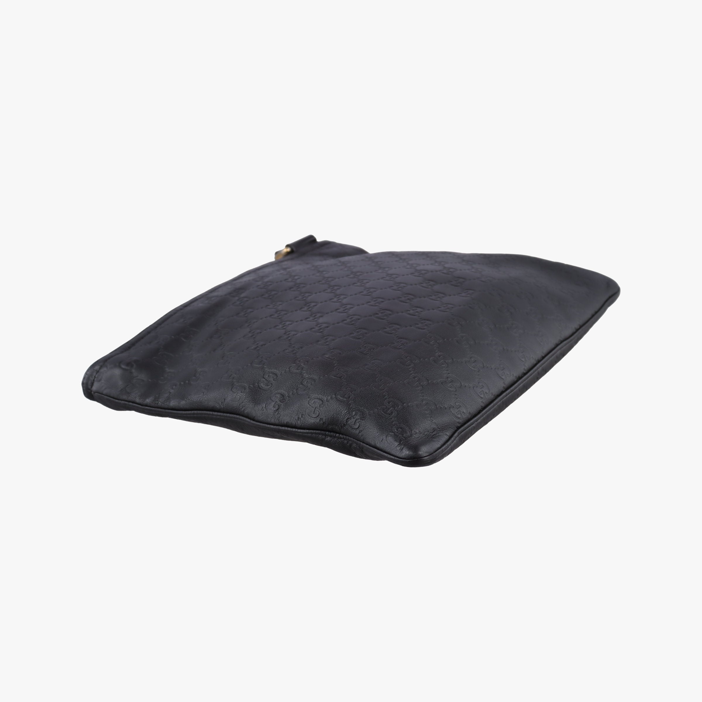 GG Imprime messenger Black Leather 201446 A013589518インプリメ メッセンジャー ブラック レザー 201446 A013589518