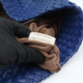 Cesta Intrecciato Blue lambskin B07174617Uセスタ イントレチャート ブルー ラムスキン B07174617U