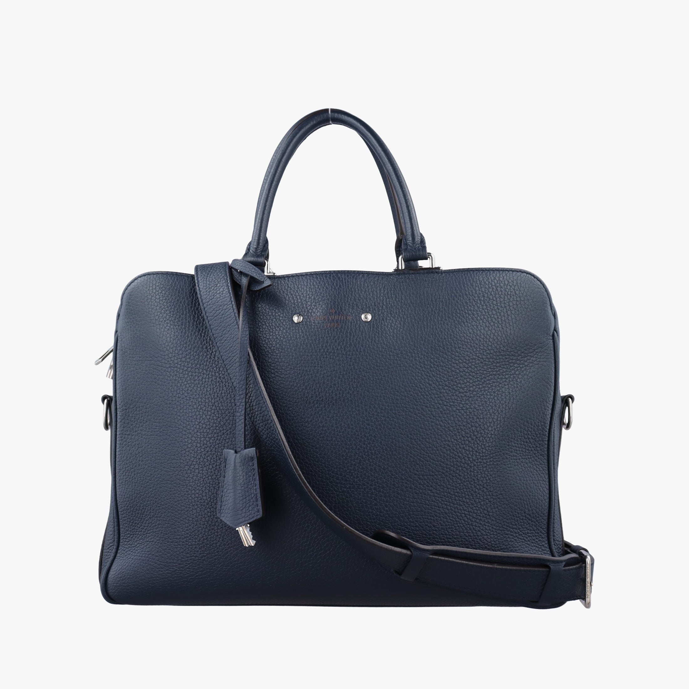 Armand Briefcase MM Navy Taurillon leather M54380 UB4157アルマンド ブリーフケース MM ネイビー トリヨンレザー M54380 UB4157