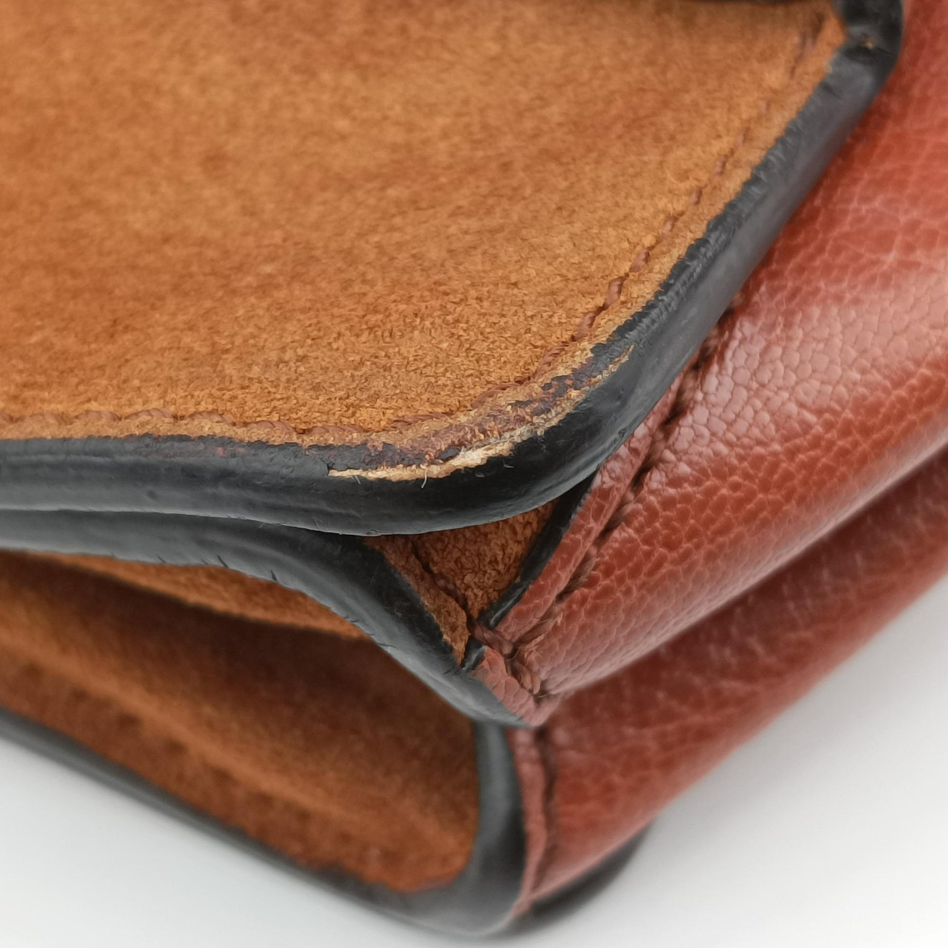 GV3 small Chestnut Leather × Suede 3C C0188GV3 スモール チェスナット レザー × スエード 3C C0188