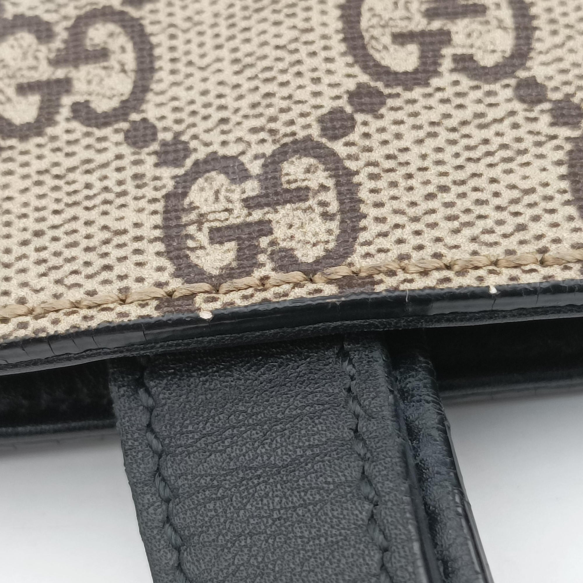 GG Supreme Bee Brown PVC coated canvas 450950 D021957137GGスプリーム キングスネーク ブラウン PVCコーティングキャンバス 450950 D021957137