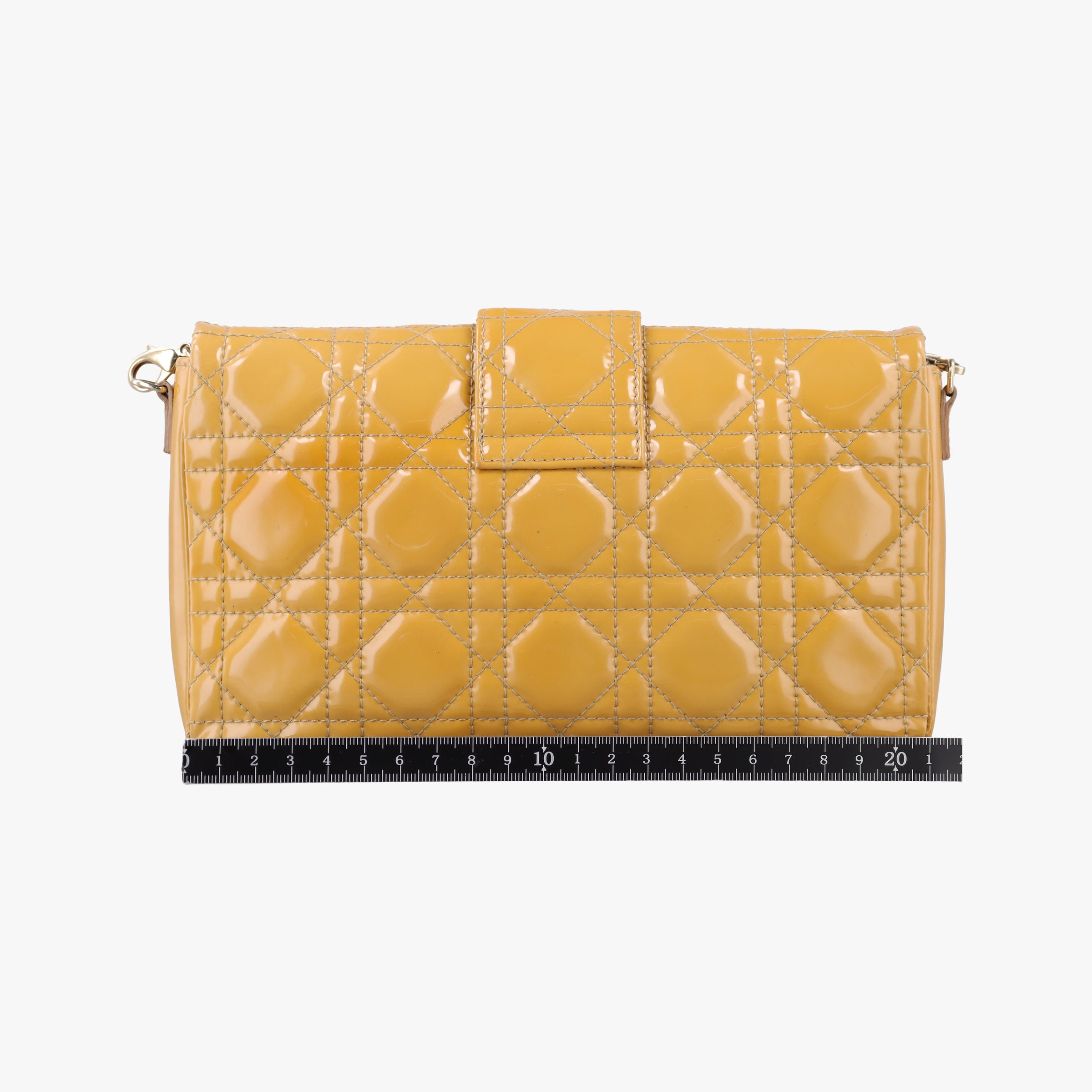 Miss Dior Cannage New Rock Yellow Patent 02-LUA-0131ミス ディオール カナージュ ニューロック イエロー パテント 02-LUA-0131