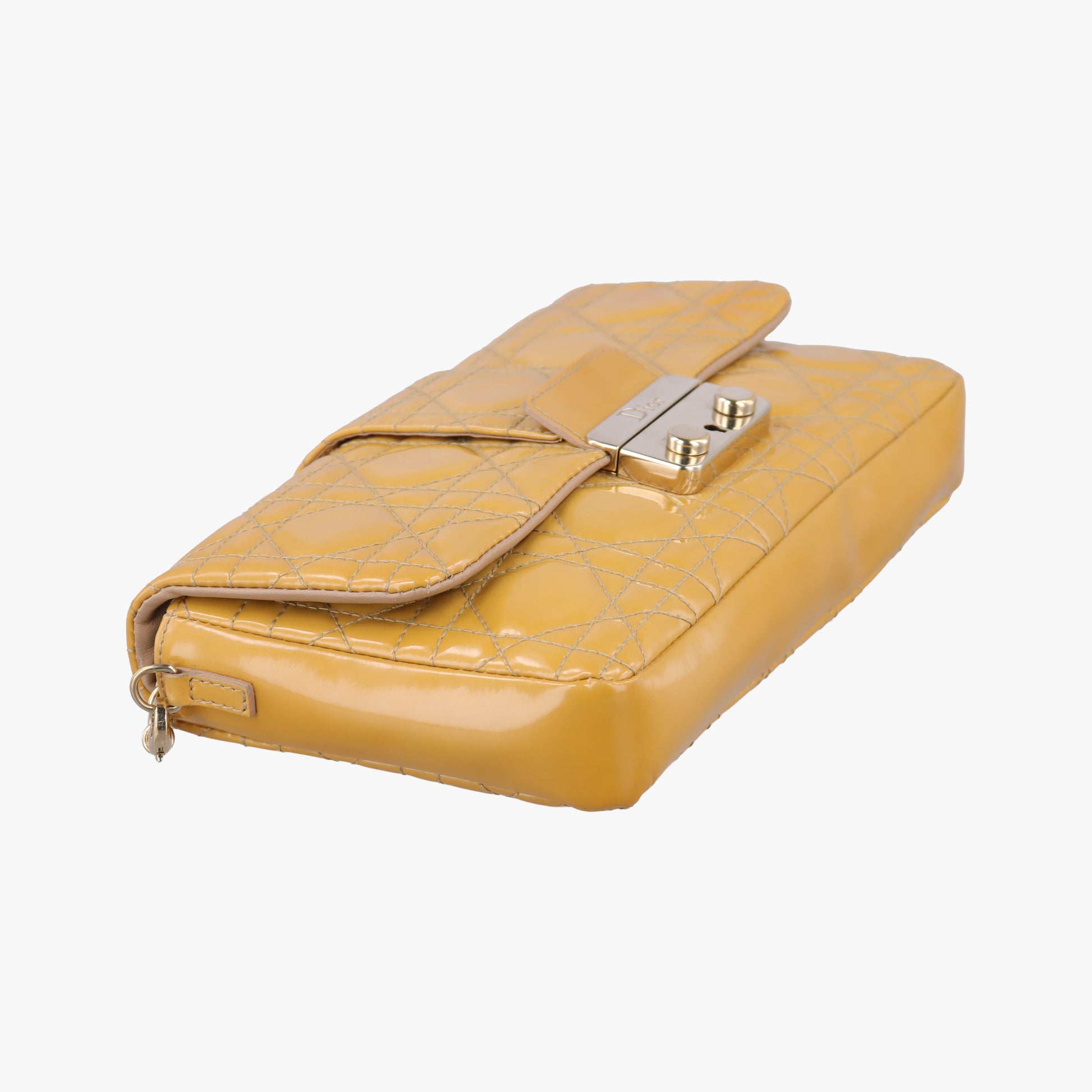 Miss Dior Cannage New Rock Yellow Patent 02-LUA-0131ミス ディオール カナージュ ニューロック イエロー パテント 02-LUA-0131