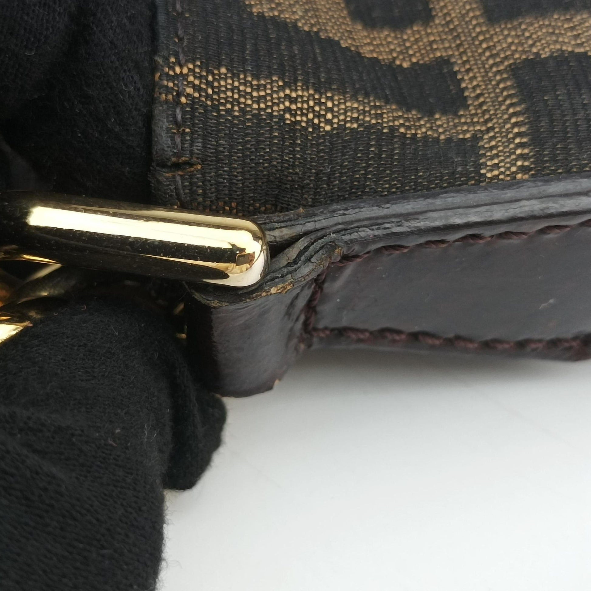 Mia Flap Brown canvas 8BT163 8BT163-WTH 118-2516ミア フラップ ブラウン キャンバス 8BT163 8BT163-WTH 118-2516