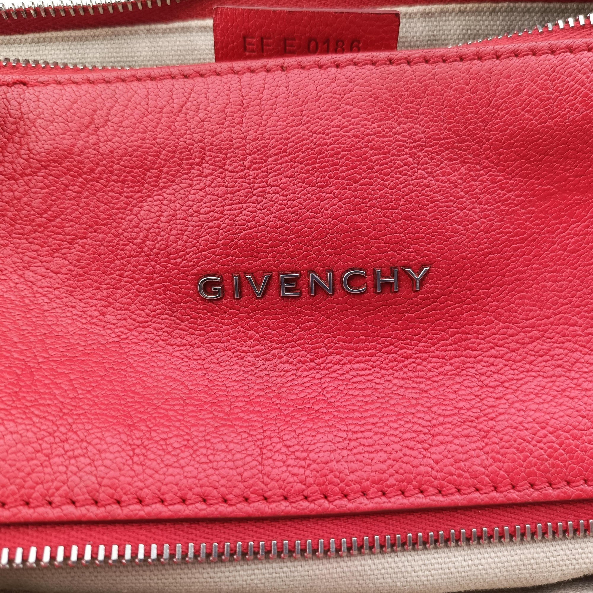 Pandora Red Leather EF E 0186パンドラ レッド レザー EF E 0186
