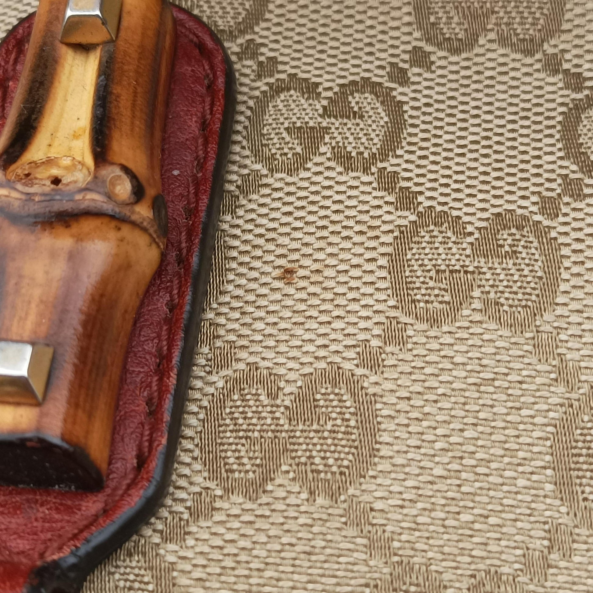 Bamboo Brown GGCanvas×Leather 339002 D015352521バンブー ブラウン GGキャンバス×レザー 339002 D015352521