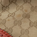 Bamboo Brown GGCanvas×Leather 339002 D015352521バンブー ブラウン GGキャンバス×レザー 339002 D015352521