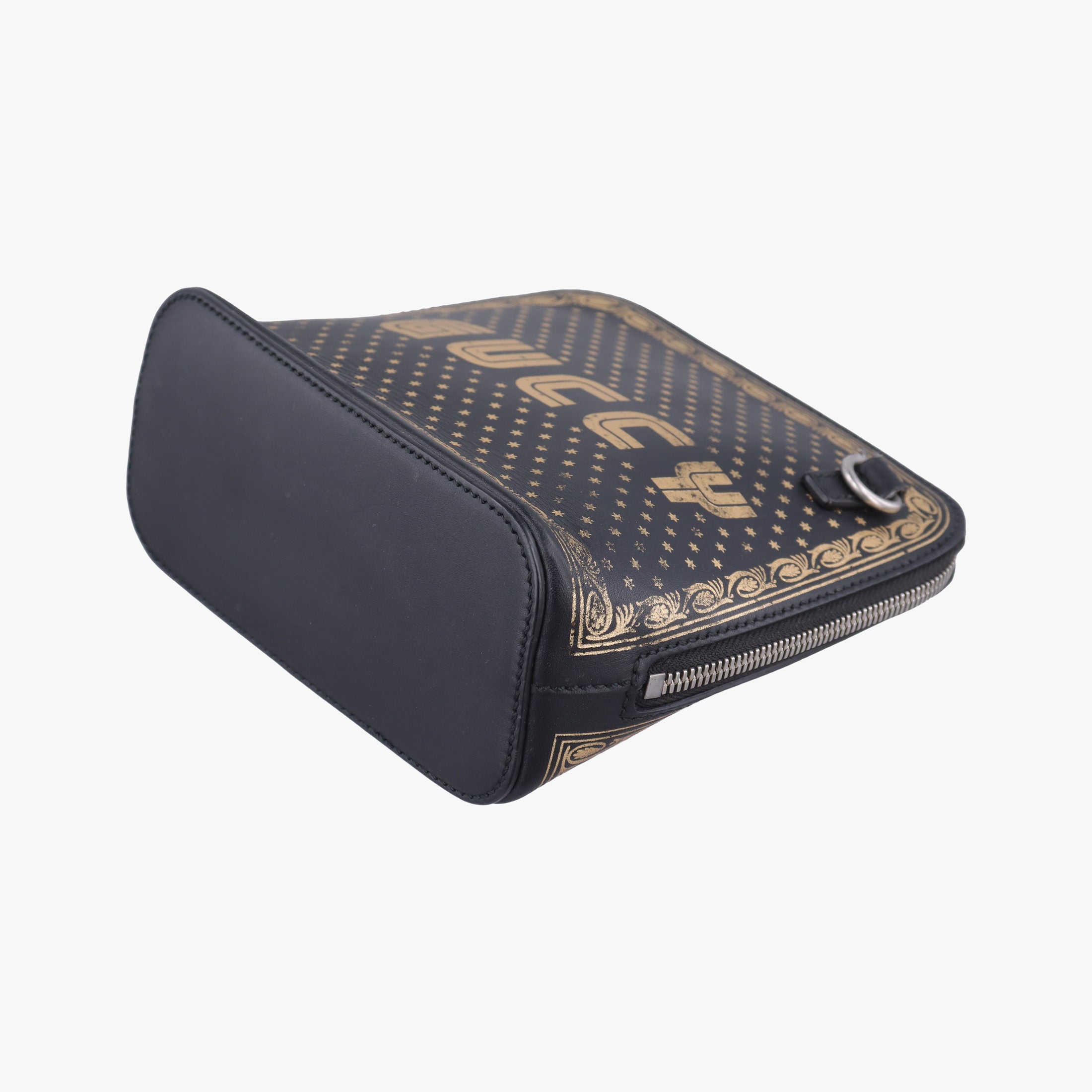 SEGA collaboration GUCCY print Black Leather 511189 I023944456セガ コラボ GUCCYプリント ブラック レザー 511189 I023944456