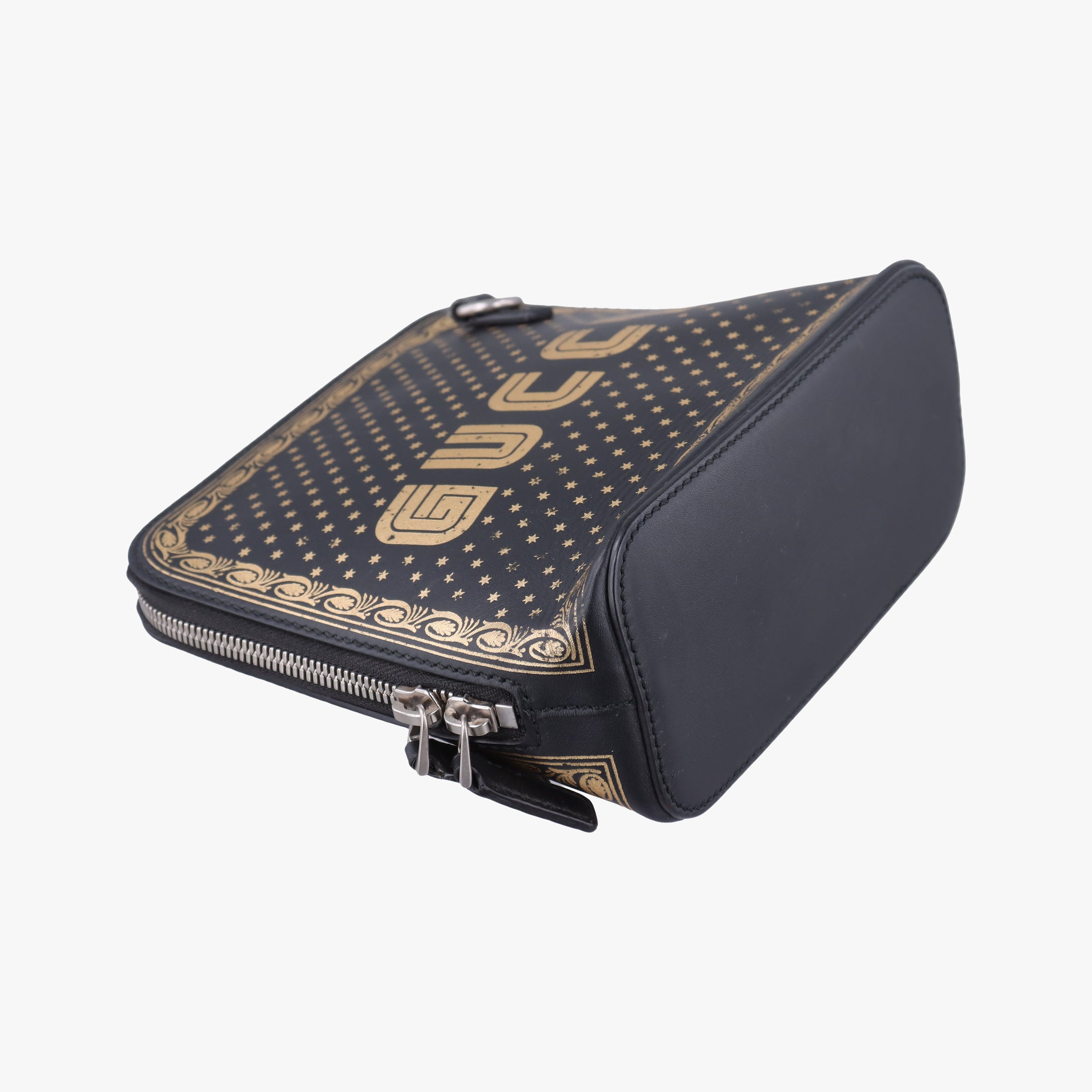 SEGA collaboration GUCCY print Black Leather 511189 I023944456セガ コラボ GUCCYプリント ブラック レザー 511189 I023944456