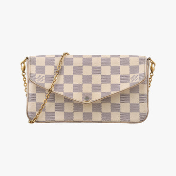 Pochette FeLICIE Azur Damier Canvas N63106 MI1199ポシェットフェリシー アズール ダミエキャンバス N63106 MI1199