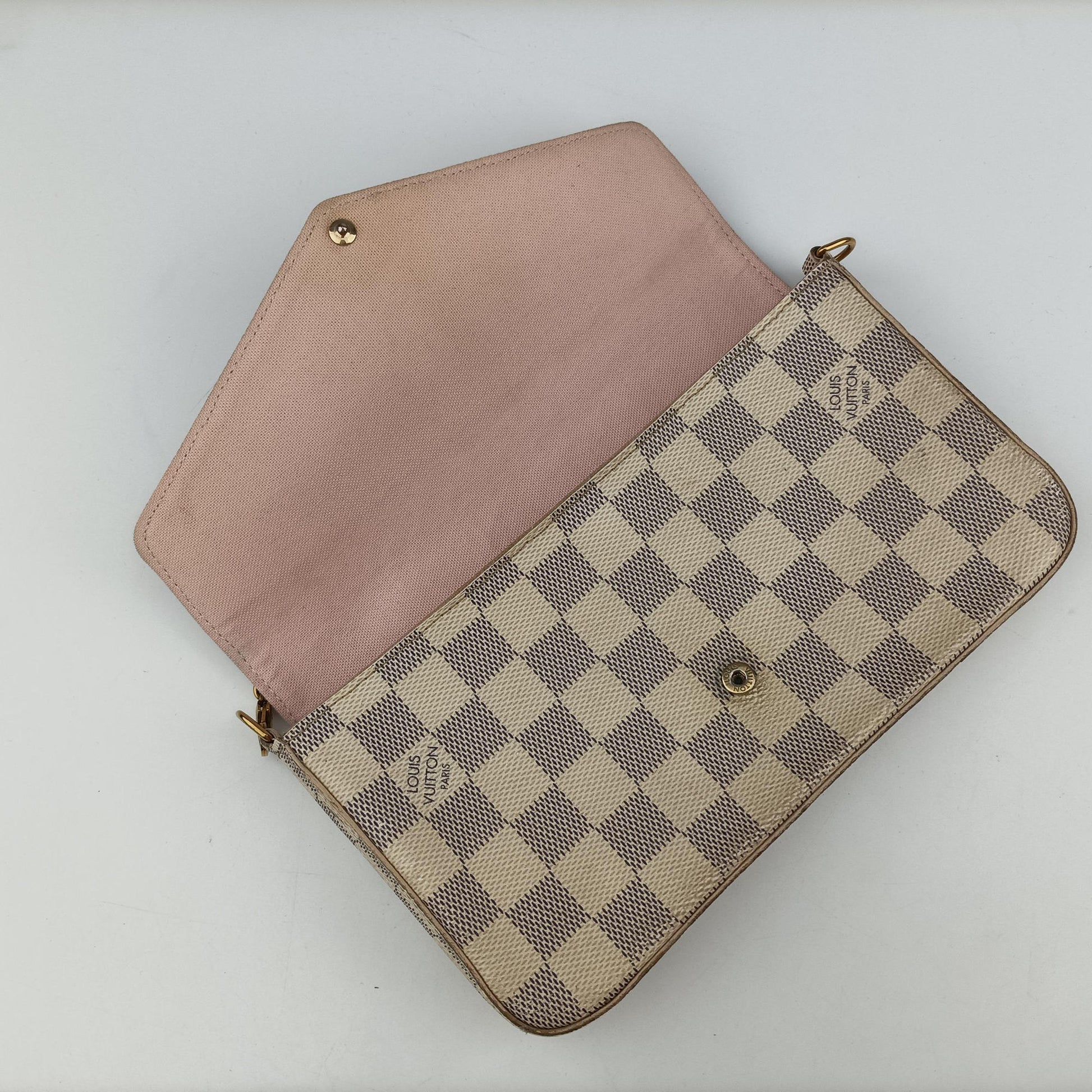 Pochette FeLICIE Azur Damier Canvas N63106 MI1199ポシェットフェリシー アズール ダミエキャンバス N63106 MI1199