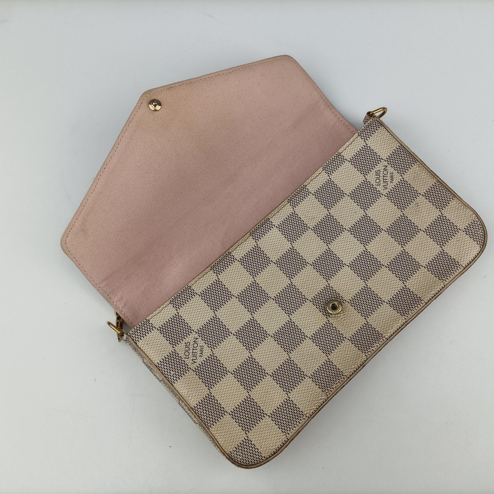 Pochette FeLICIE Azur Damier Canvas N63106 MI1199ポシェットフェリシー アズール ダミエキャンバス N63106 MI1199
