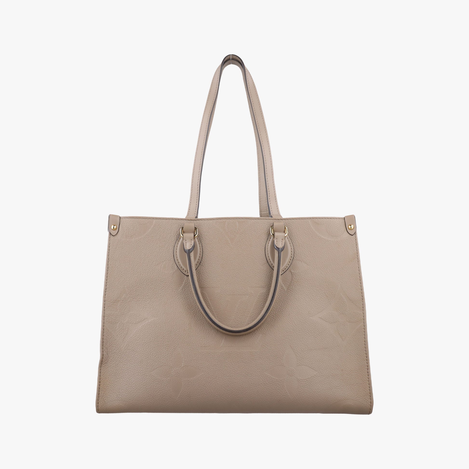 OntheGo MM Beige Monogram Empreinte M45607 IC ChipオンザゴーMM ベージュ系 モノグラム アンプラント M45607 ICチップ