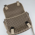 GG Plus Messenger Brown×White PVC coated canvas 201732 G7023662GGプラス メッセンジャー ブラウン×ホワイト PVCコーティングキャンバス 201732 G7023662