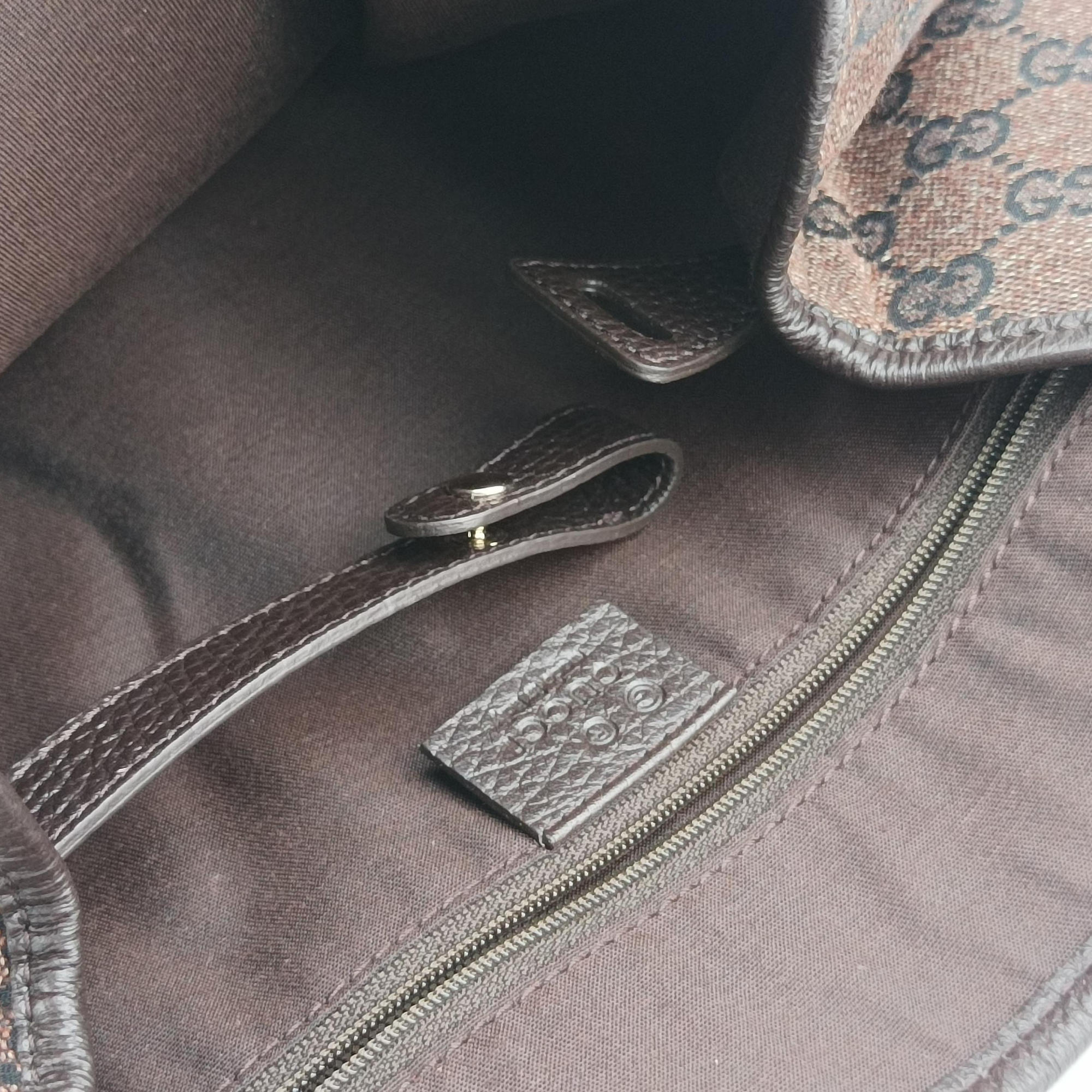 Pelham Hobo Brown canvas×leather 292927 D011478835ペルハム ホーボー ブラウン キャンバス×レザー 292927 D011478835