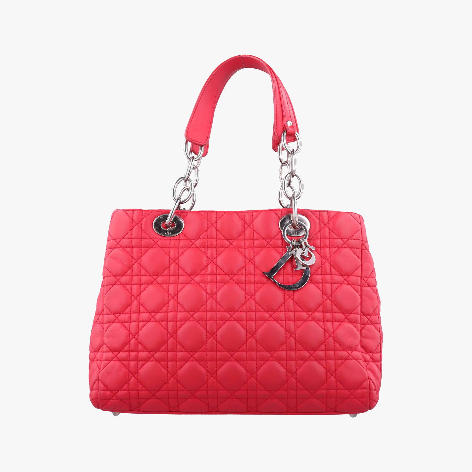 Cannage Dior Soft Shopping Red lambskin 01-RU-1101カナージュ ディオール ソフト ショッピング レッド ラムスキン 01-RU-1101