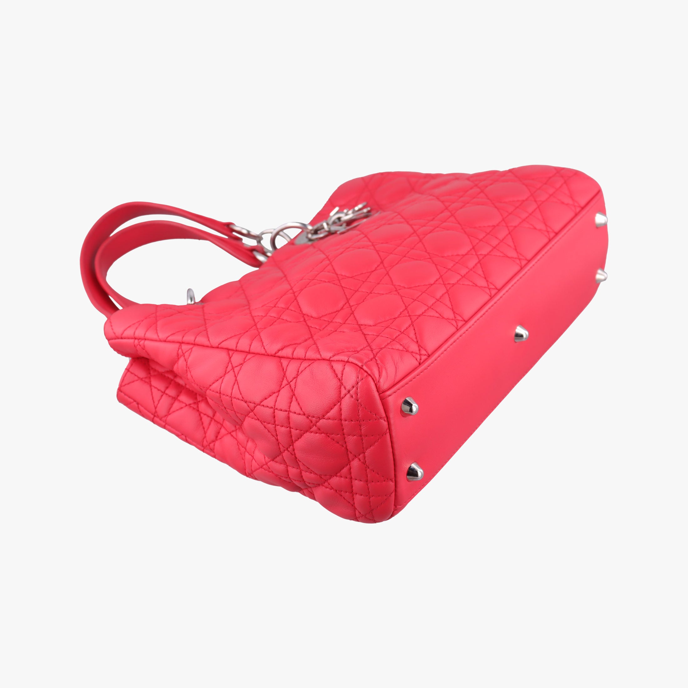 Cannage Dior Soft Shopping Red lambskin 01-RU-1101カナージュ ディオール ソフト ショッピング レッド ラムスキン 01-RU-1101