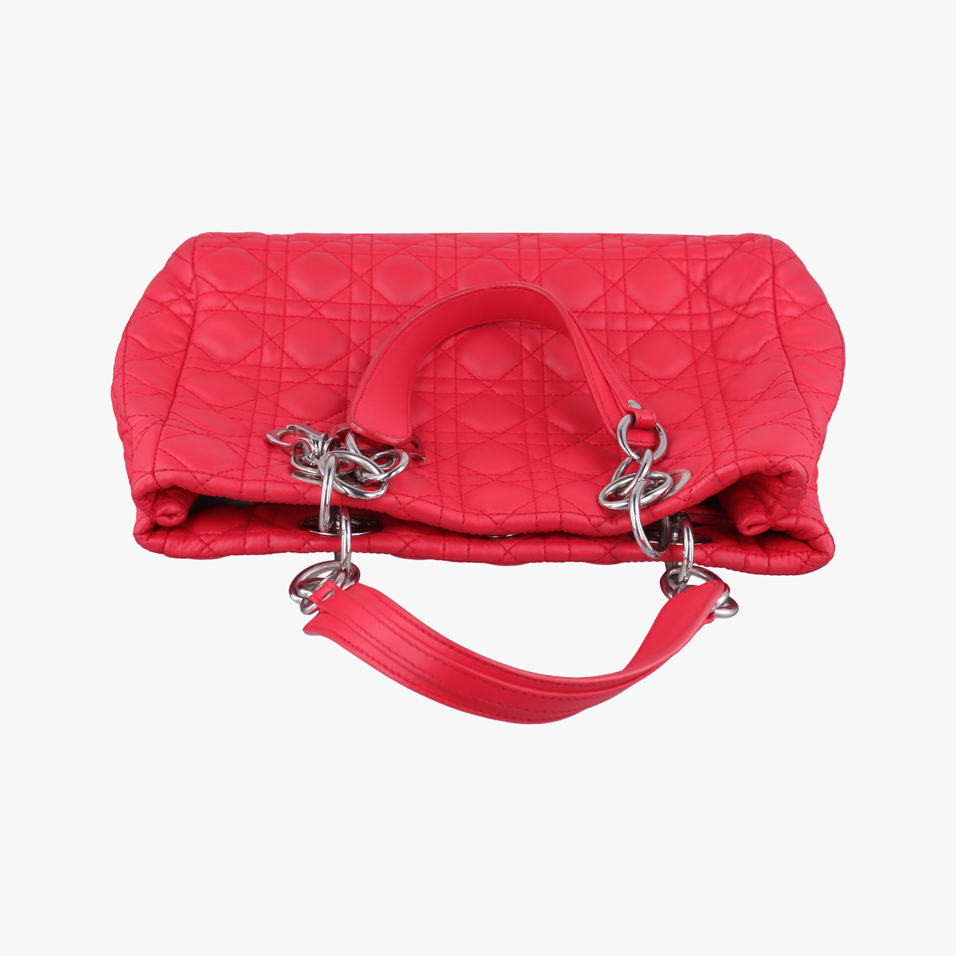 Cannage Dior Soft Shopping Red lambskin 01-RU-1101カナージュ ディオール ソフト ショッピング レッド ラムスキン 01-RU-1101