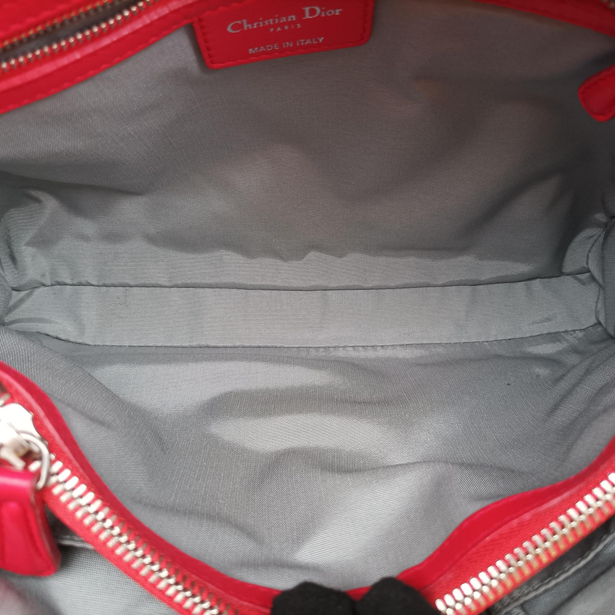 Cannage Dior Soft Shopping Red lambskin 01-RU-1101カナージュ ディオール ソフト ショッピング レッド ラムスキン 01-RU-1101