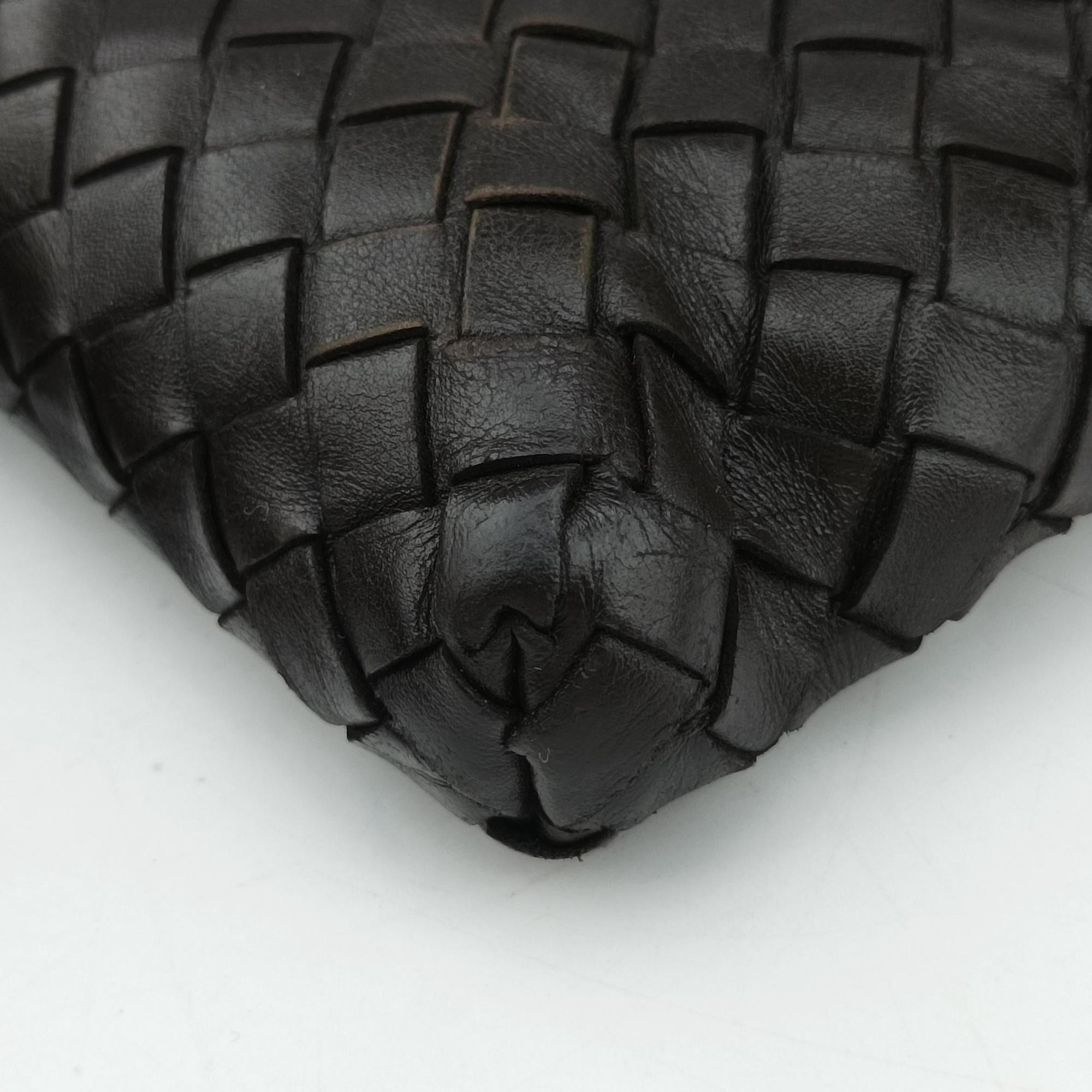 Intrecciato Brown lambskin B00120966Xイントレチャート ブラウン ラムスキン B00120966X
