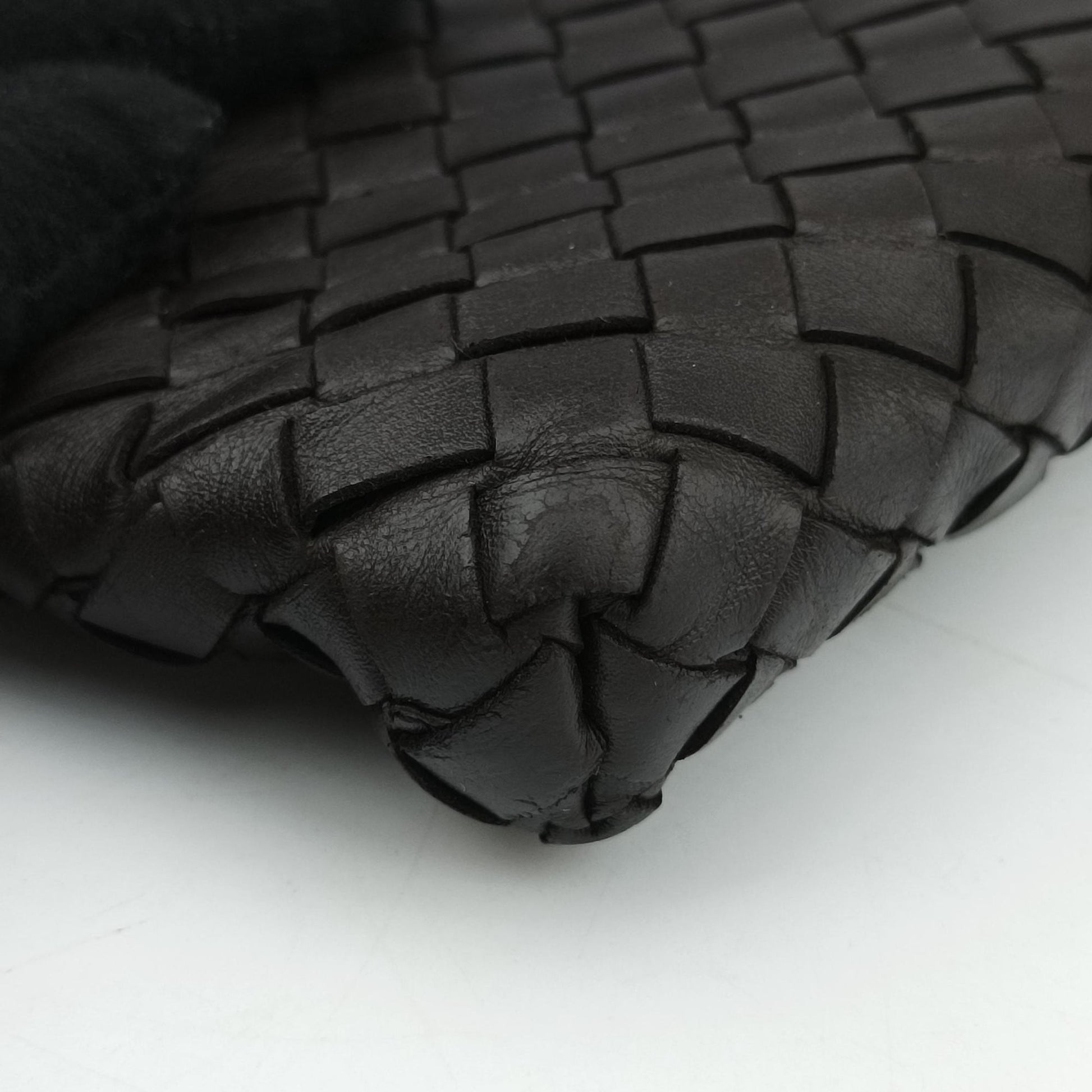 Intrecciato Brown lambskin B00120966Xイントレチャート ブラウン ラムスキン B00120966X
