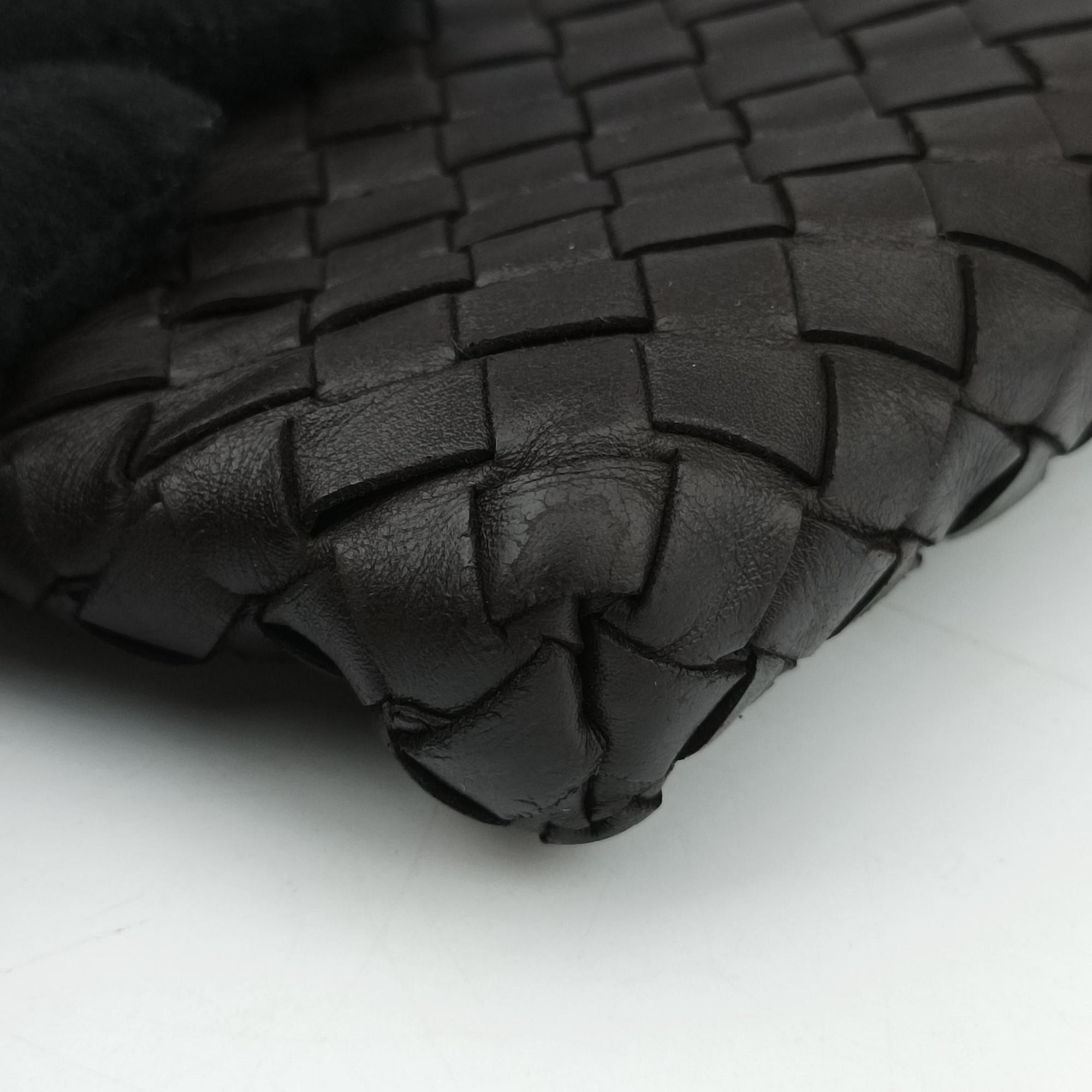 Intrecciato Brown lambskin B00120966Xイントレチャート ブラウン ラムスキン B00120966X