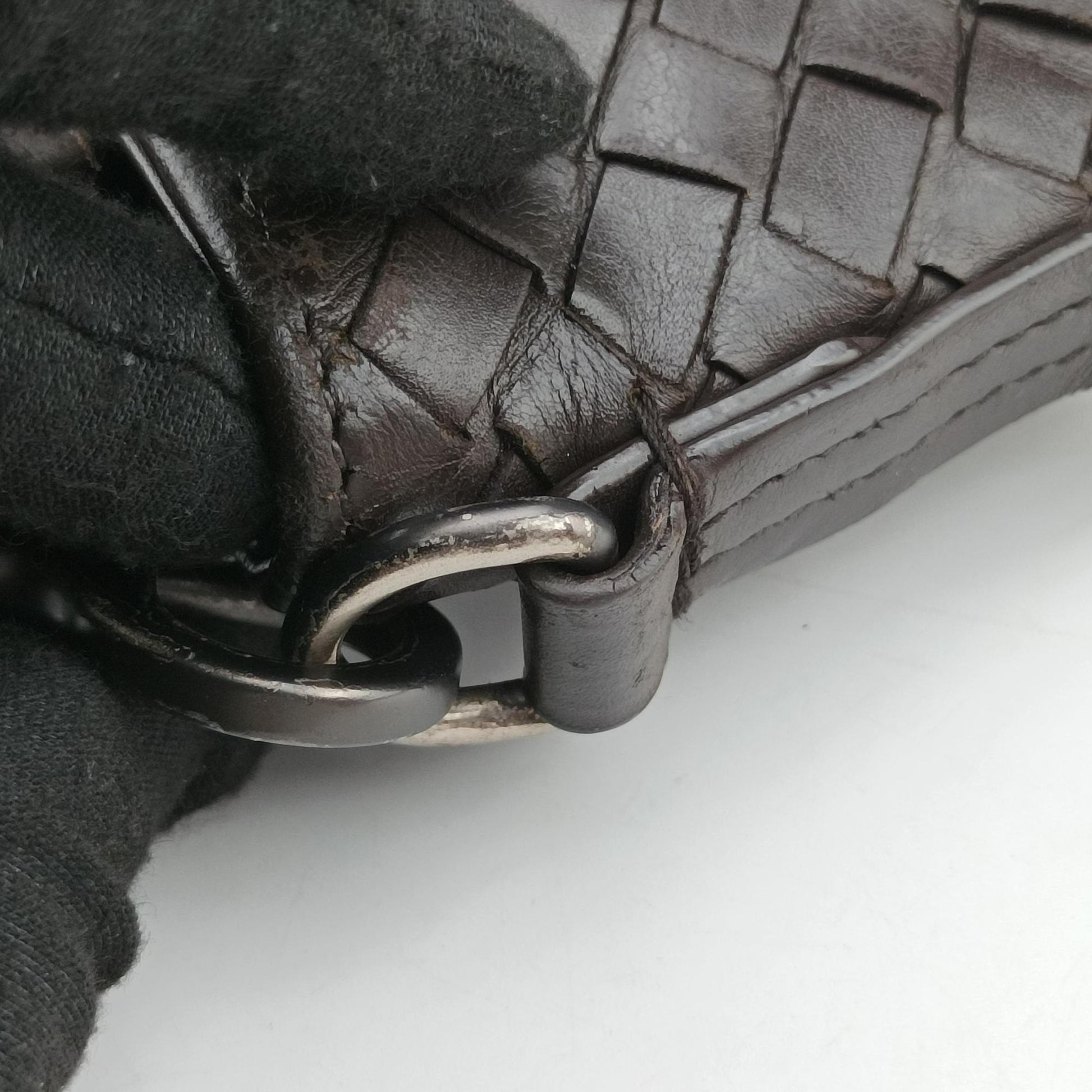 Intrecciato Brown lambskin B00120966Xイントレチャート ブラウン ラムスキン B00120966X