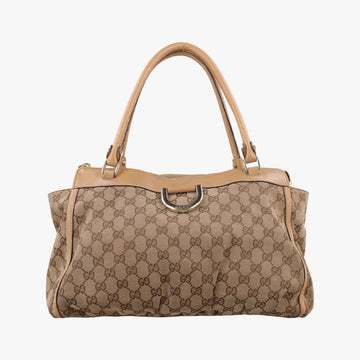 Abbey Brown Canvas×Leather 189831 H4294609アビー ブラウン キャンバス×レザー 189831 H4294609