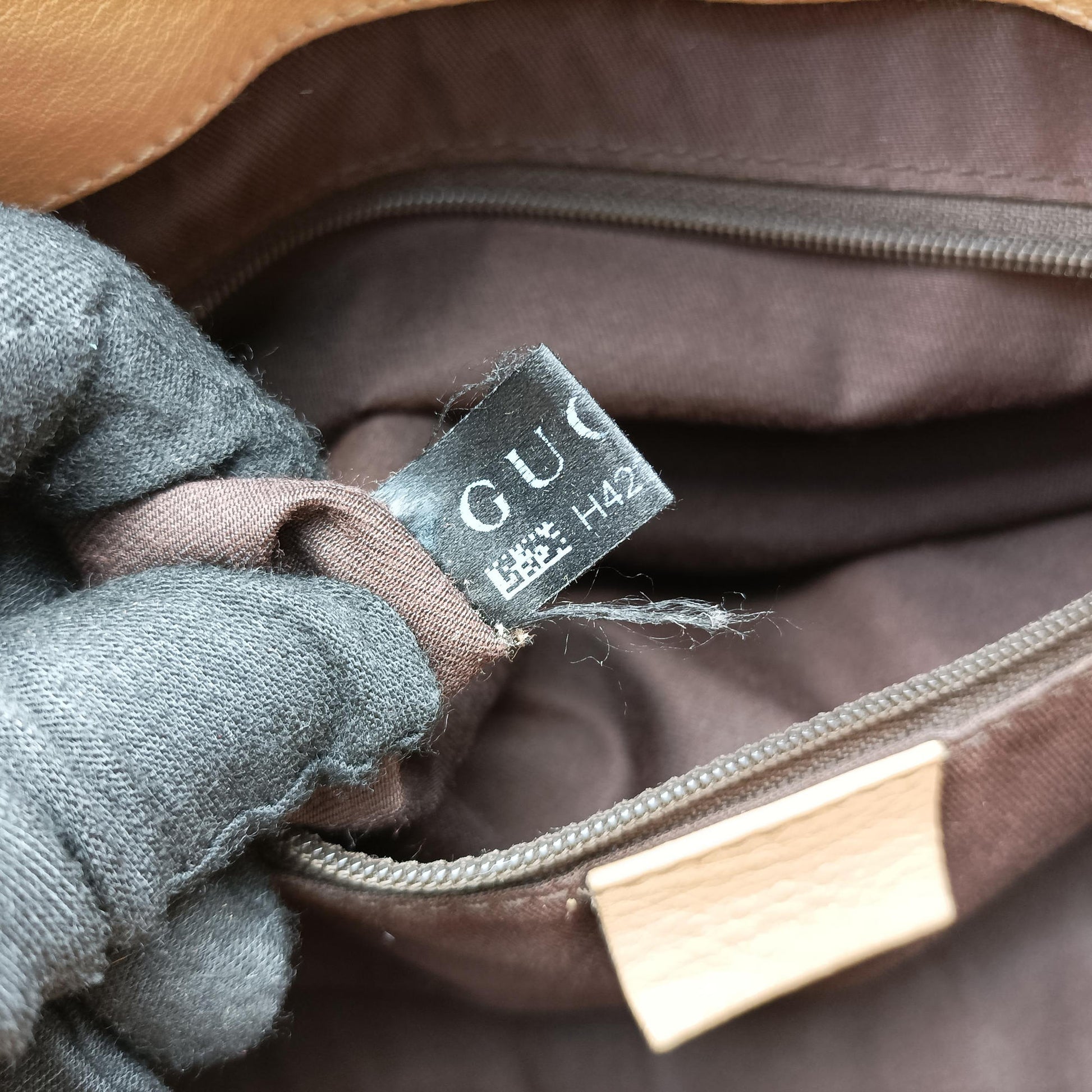 Abbey Brown Canvas×Leather 189831 H4294609アビー ブラウン キャンバス×レザー 189831 H4294609