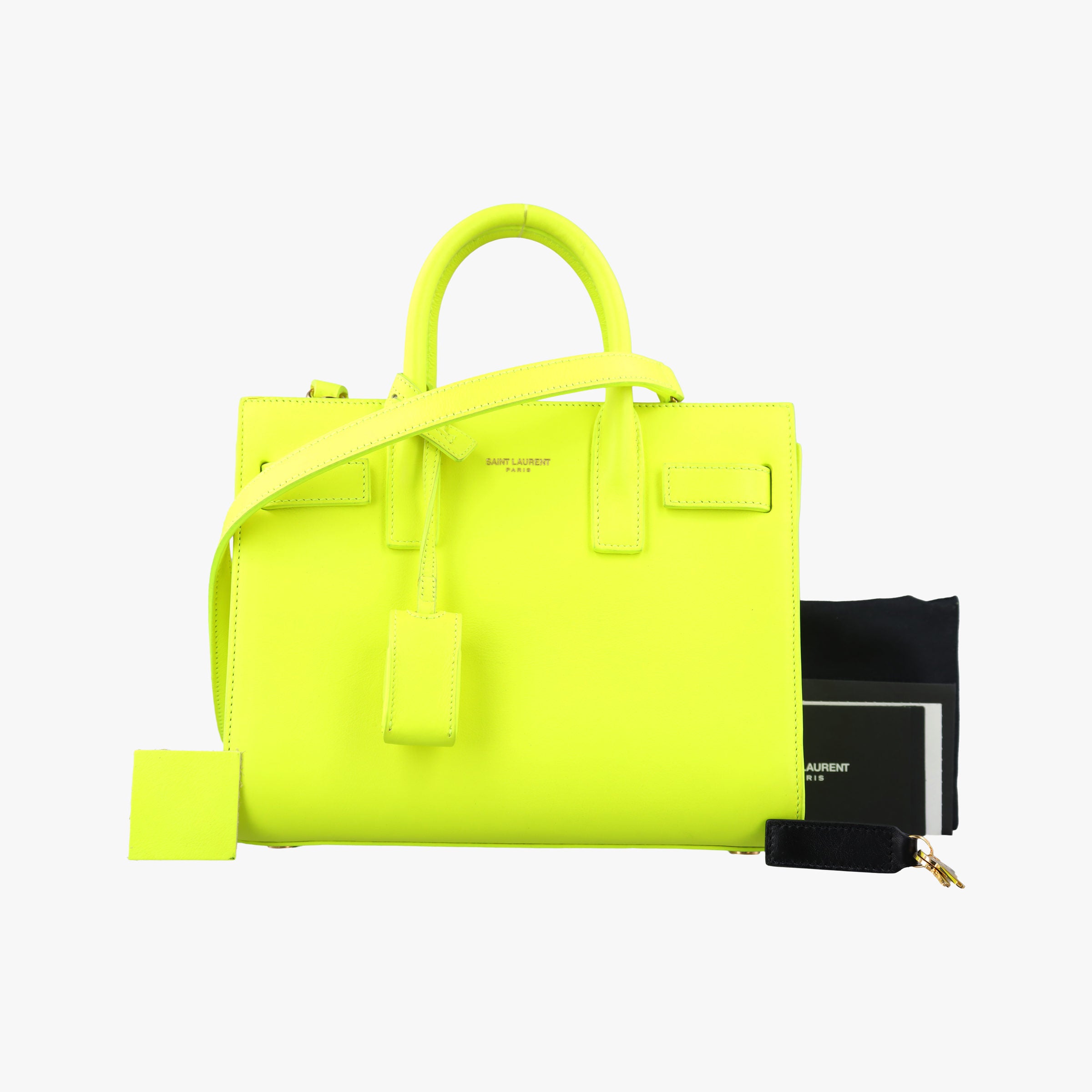 SAC DE JOUR yellow green Leather 340778 GNR340778.0414サックドジュールナノ イエローグリーン レザー 340778 GNR340778.0414