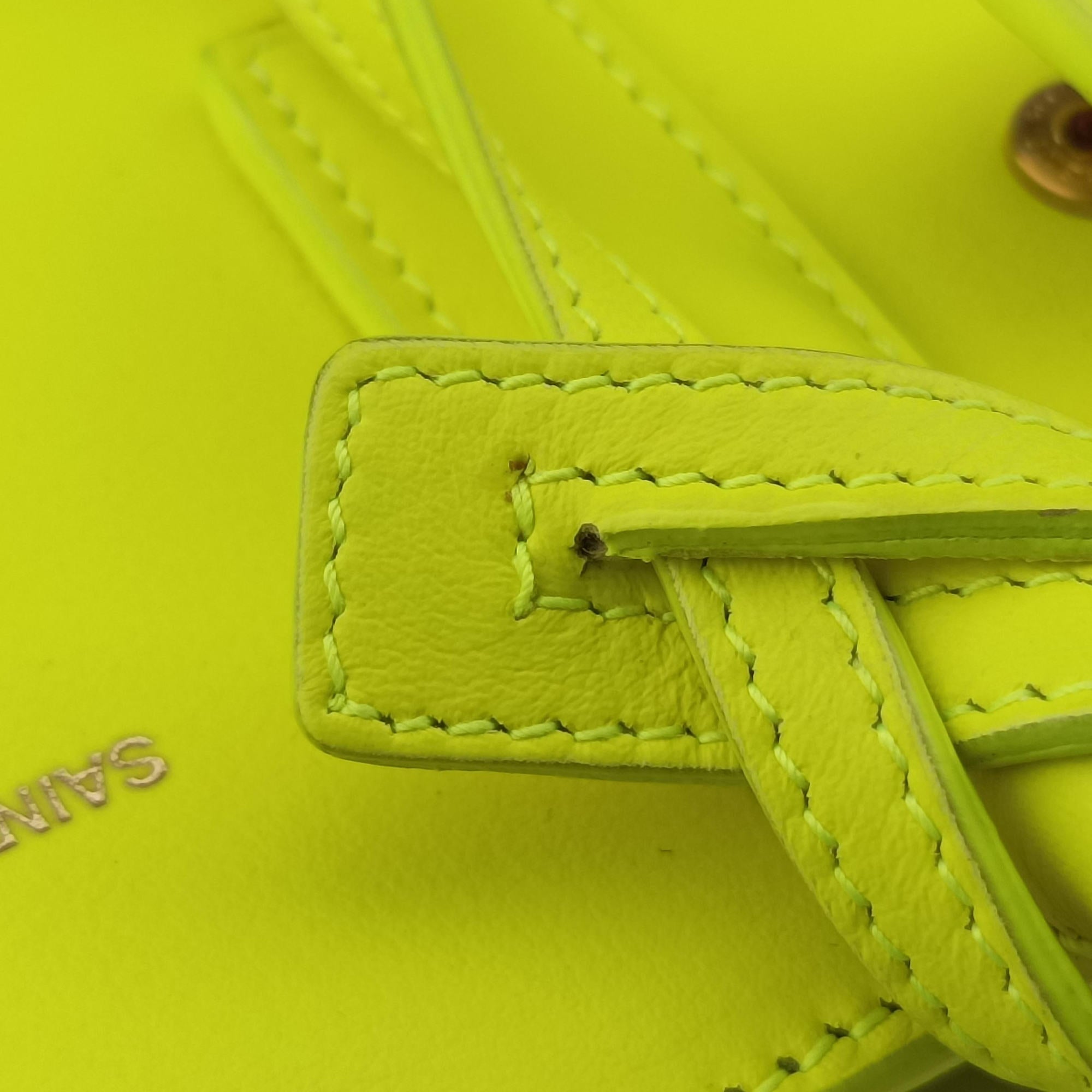 SAC DE JOUR yellow green Leather 340778 GNR340778.0414サックドジュールナノ イエローグリーン レザー 340778 GNR340778.0414